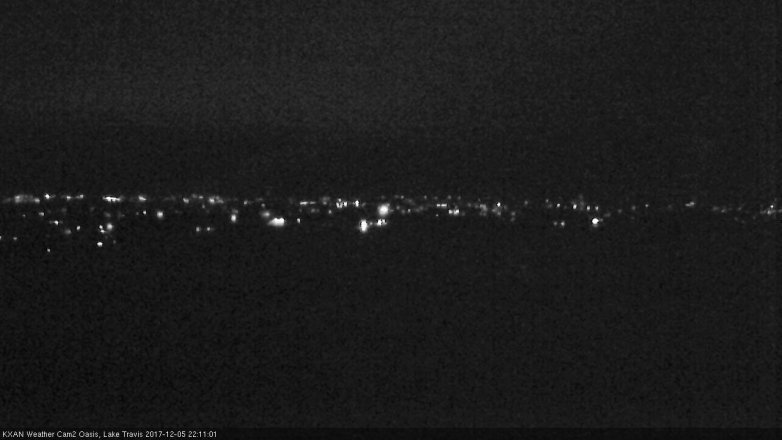 Lake Travis webcam, December 5, 2017 9:40 PM CT