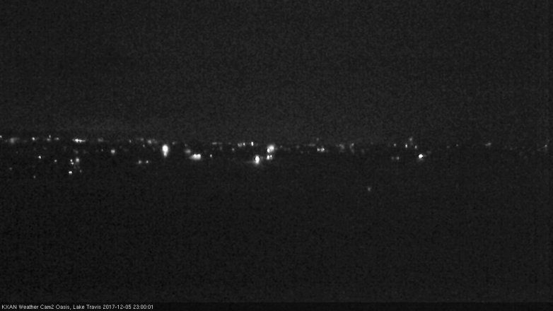 Lake Travis webcam, December 5, 2017 10:05 PM CT