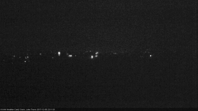 Lake Travis webcam, December 5, 2017 10:15 PM CT
