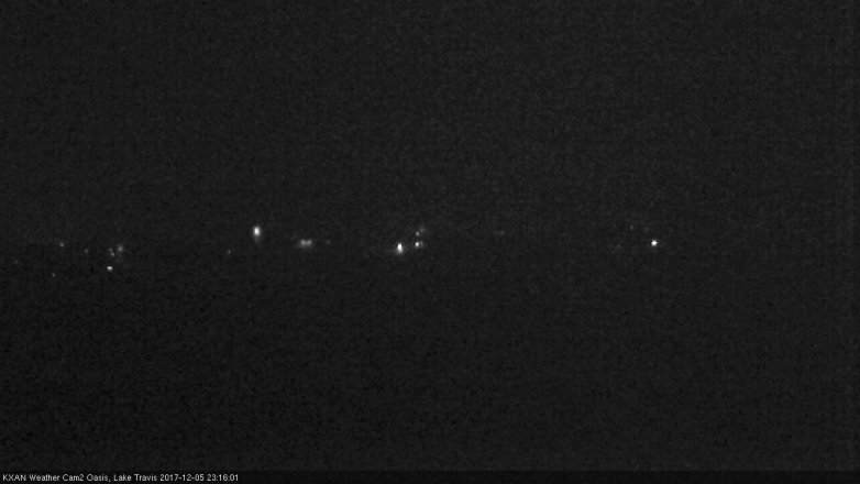 Lake Travis webcam, December 5, 2017 10:40 PM CT