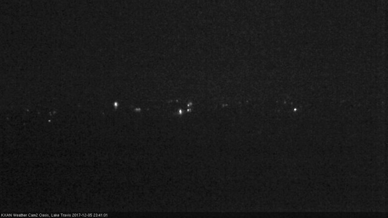 Lake Travis webcam, December 5, 2017 10:45 PM CT