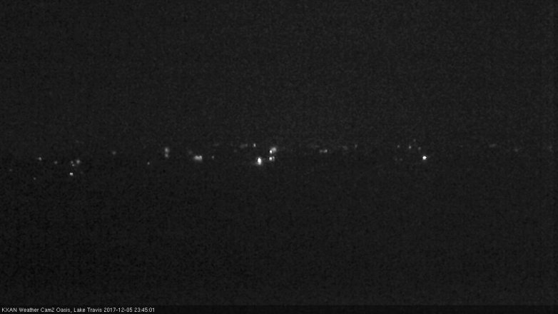 Lake Travis webcam, December 5, 2017 10:50 PM CT