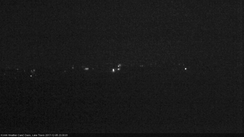 Lake Travis webcam, December 5, 2017 11:00 PM CT