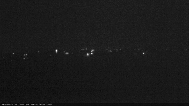 Lake Travis webcam, December 5, 2017 11:05 PM CT