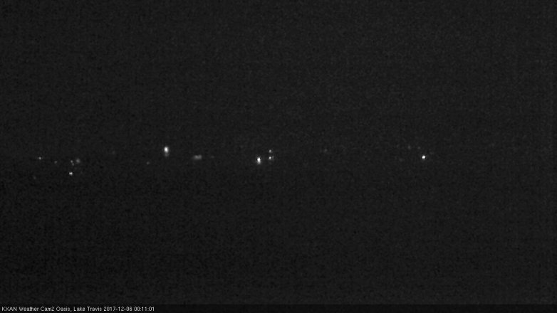 Lake Travis webcam, December 5, 2017 11:30 PM CT