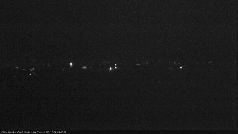Lake Travis webcam, December 5, 2017 11:50 PM CT