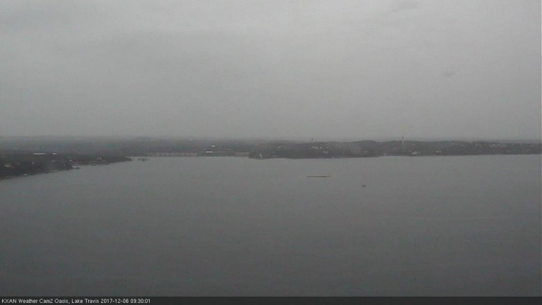 Lake Travis webcam, December 6, 2017 9:00 AM CT