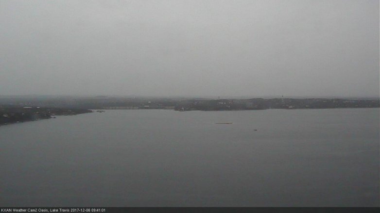 Lake Travis webcam, December 6, 2017 9:10 AM CT