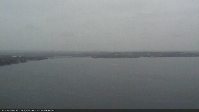 Lake Travis webcam, December 6, 2017 11:00 AM CT