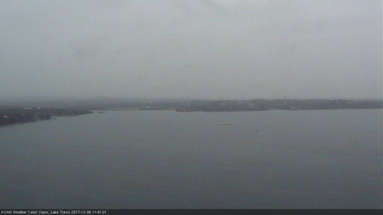 Lake Travis webcam, December 6, 2017 11:10 AM CT