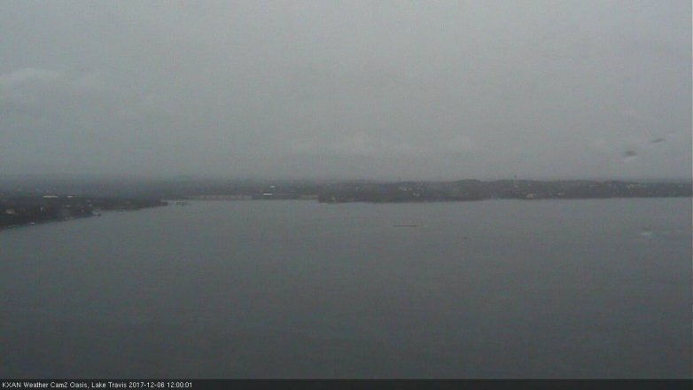 Lake Travis webcam, December 6, 2017 11:30 AM CT