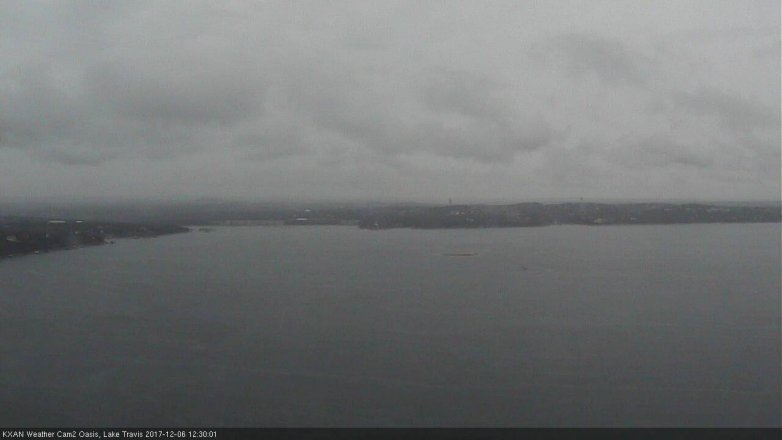 Lake Travis webcam, December 6, 2017 11:35 AM CT