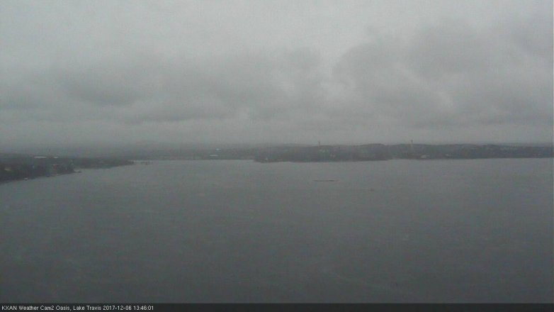 Lake Travis webcam, December 6, 2017 1:10 PM CT
