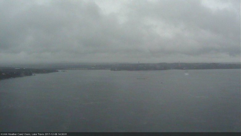 Lake Travis webcam, December 6, 2017 1:40 PM CT