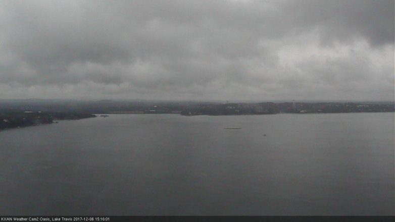Lake Travis webcam, December 6, 2017 2:35 PM CT
