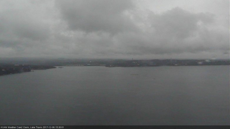 Lake Travis webcam, December 6, 2017 2:50 PM CT