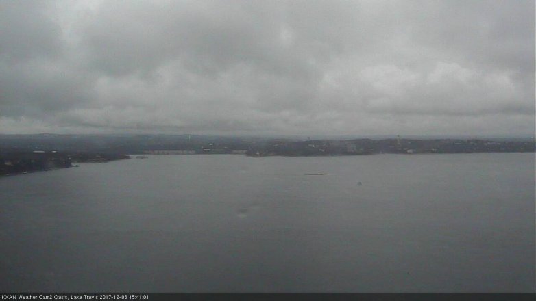 Lake Travis webcam, December 6, 2017 3:10 PM CT