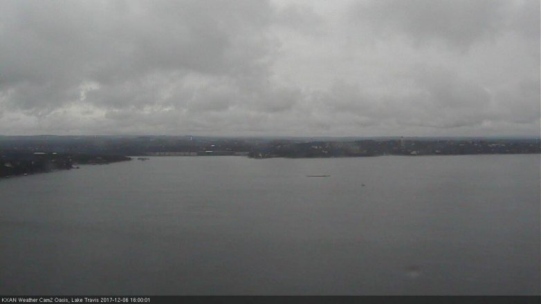 Lake Travis webcam, December 6, 2017 3:15 PM CT