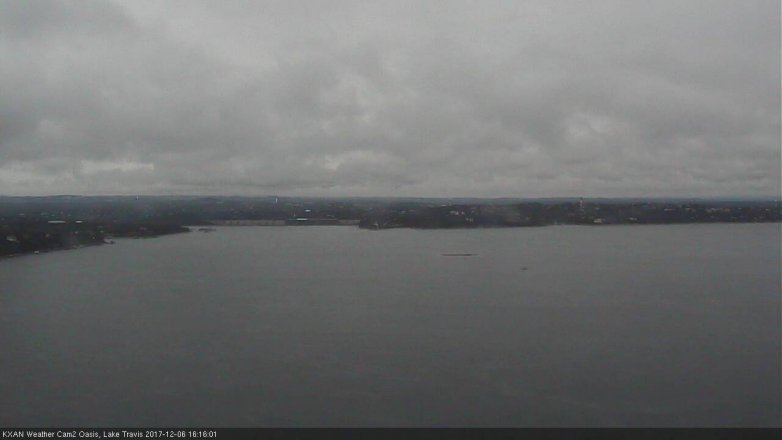 Lake Travis webcam, December 6, 2017 3:45 PM CT