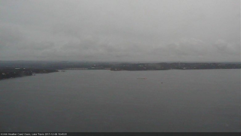 Lake Travis webcam, December 6, 2017 4:10 PM CT