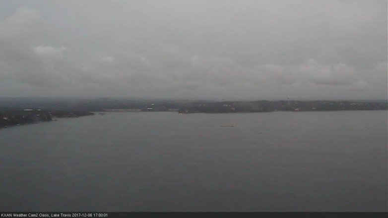 Lake Travis webcam, December 6, 2017 4:25 PM CT