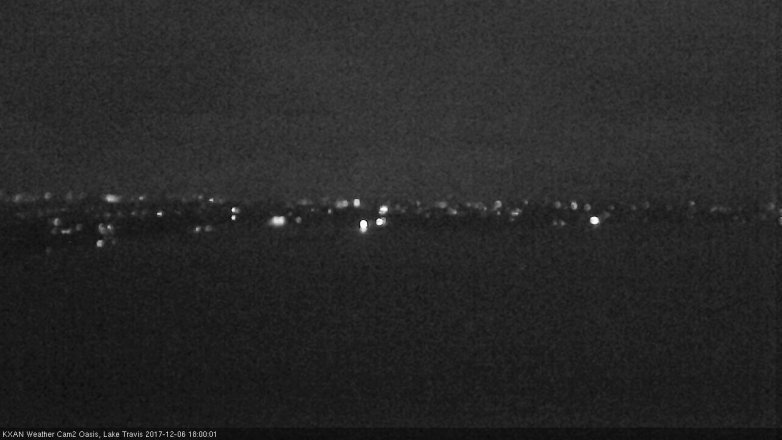 Lake Travis webcam, December 6, 2017 5:05 PM CT