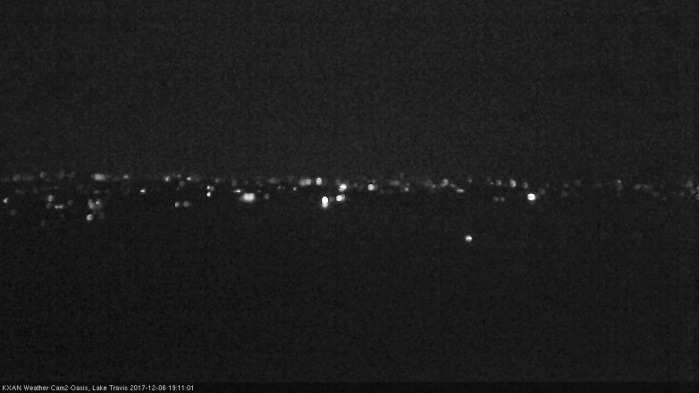 Lake Travis webcam, December 6, 2017 6:15 PM CT