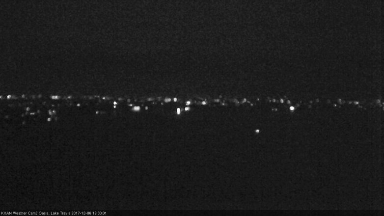 Lake Travis webcam, December 6, 2017 6:40 PM CT