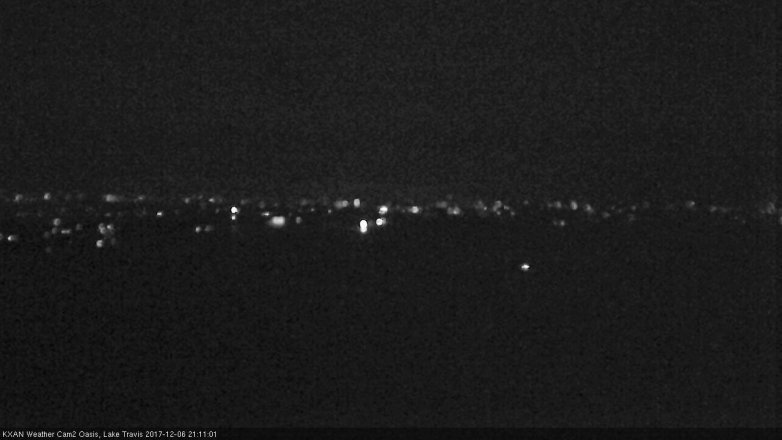 Lake Travis webcam, December 6, 2017 8:20 PM CT