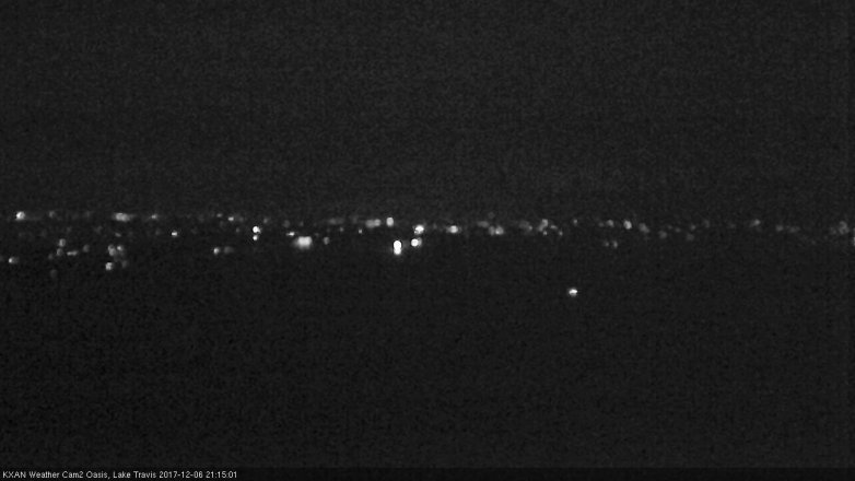 Lake Travis webcam, December 6, 2017 8:35 PM CT