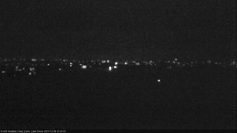 Lake Travis webcam, December 6, 2017 9:05 PM CT
