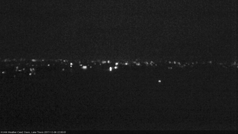 Lake Travis webcam, December 6, 2017 9:15 PM CT