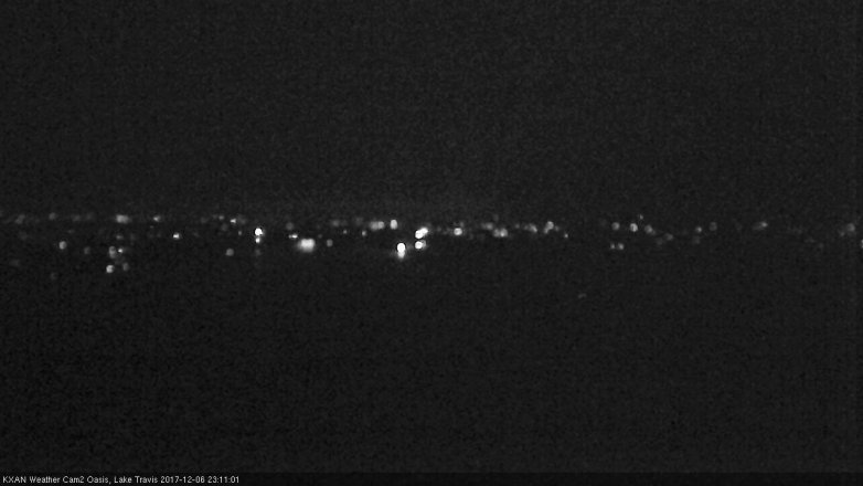 Lake Travis webcam, December 6, 2017 10:20 PM CT
