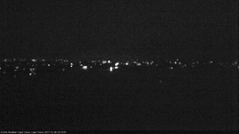 Lake Travis webcam, December 6, 2017 10:25 PM CT
