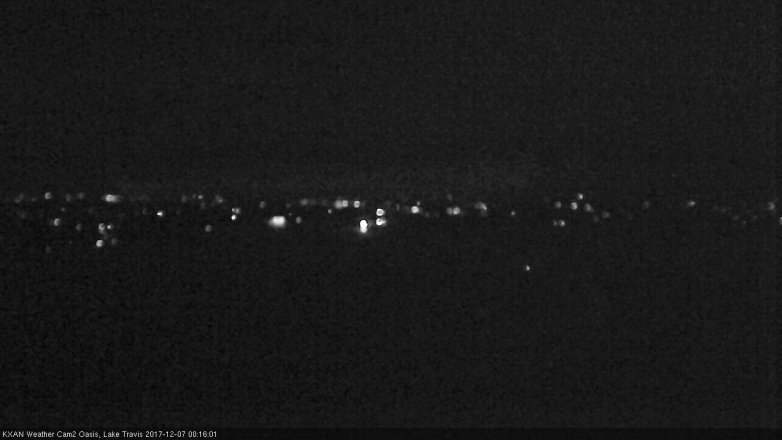 Lake Travis webcam, December 6, 2017 11:20 PM CT