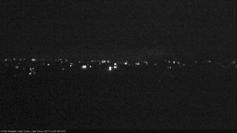 Lake Travis webcam, December 6, 2017 11:45 PM CT
