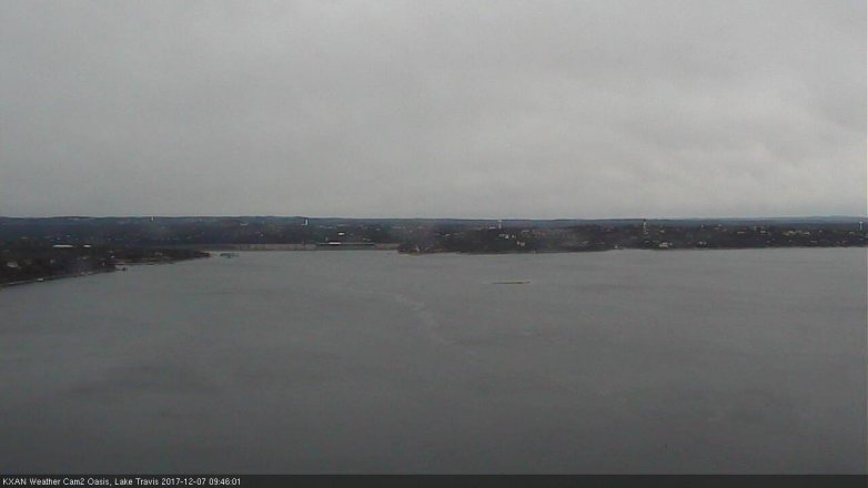 Lake Travis webcam, December 7, 2017 9:05 AM CT