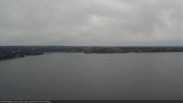 Lake Travis webcam, December 7, 2017 9:10 AM CT