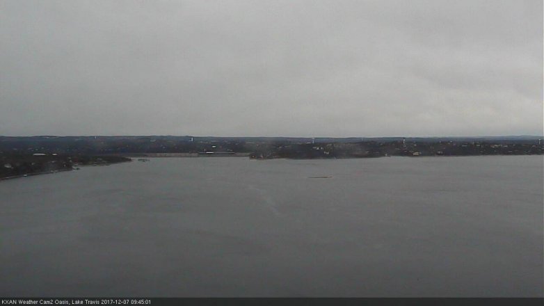 Lake Travis webcam, December 7, 2017 9:15 AM CT