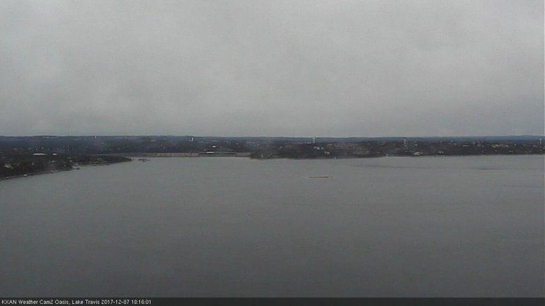 Lake Travis webcam, December 7, 2017 9:20 AM CT