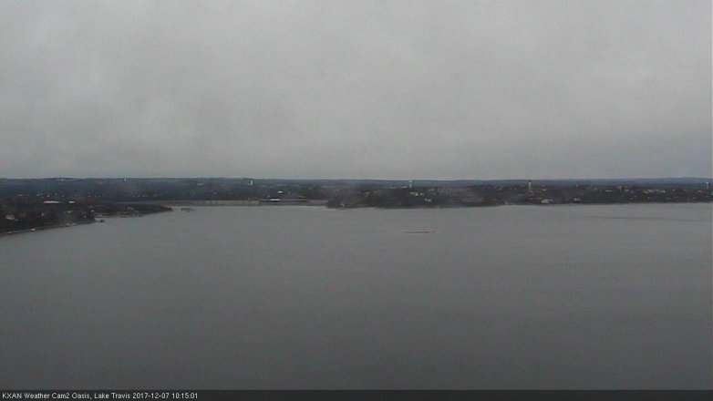 Lake Travis webcam, December 7, 2017 9:35 AM CT