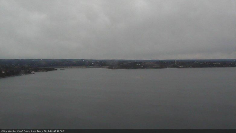 Lake Travis webcam, December 7, 2017 9:55 AM CT