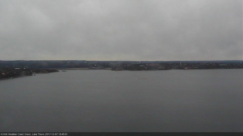 Lake Travis webcam, December 7, 2017 10:00 AM CT