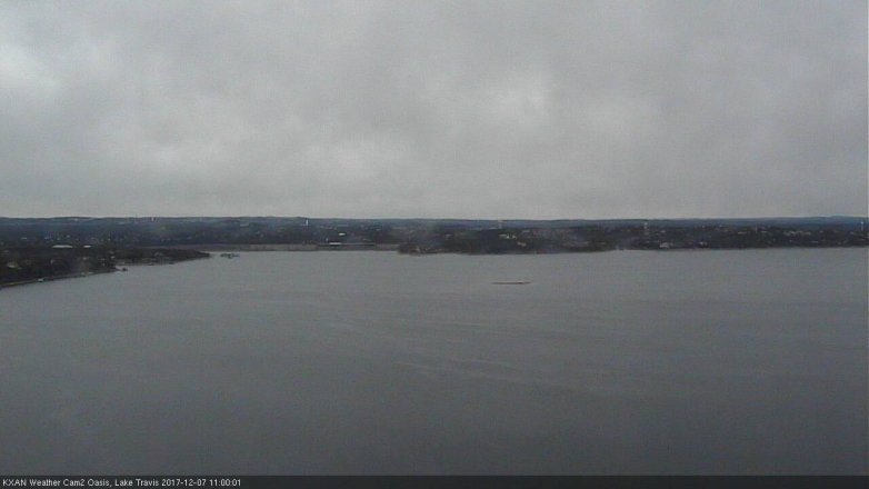 Lake Travis webcam, December 7, 2017 10:10 AM CT
