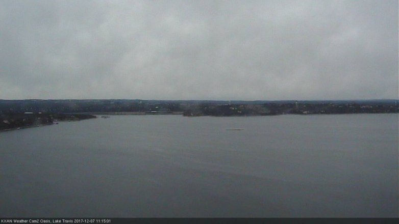 Lake Travis webcam, December 7, 2017 10:40 AM CT