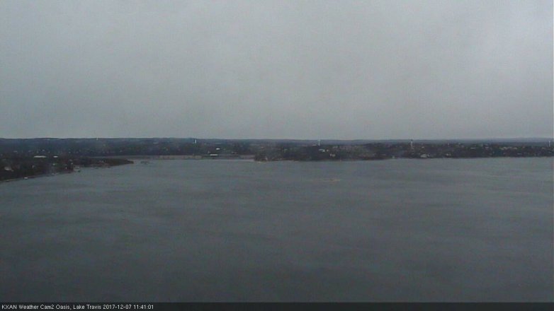 Lake Travis webcam, December 7, 2017 10:50 AM CT