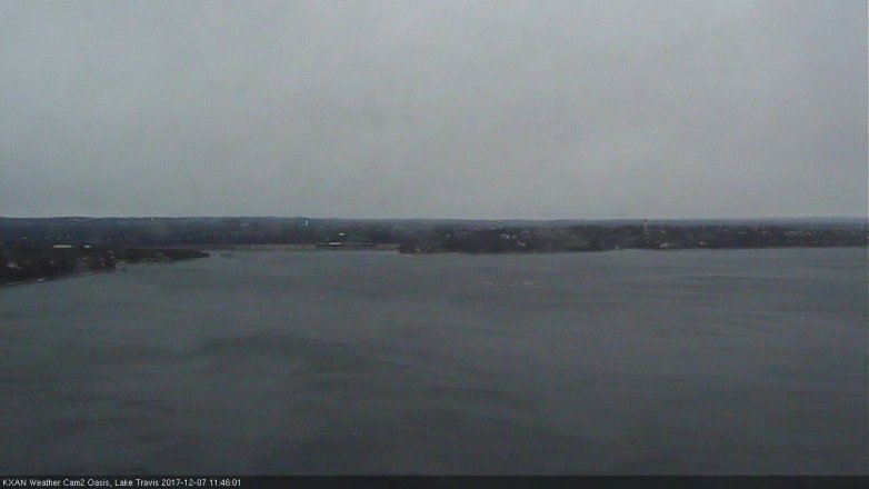 Lake Travis webcam, December 7, 2017 11:10 AM CT