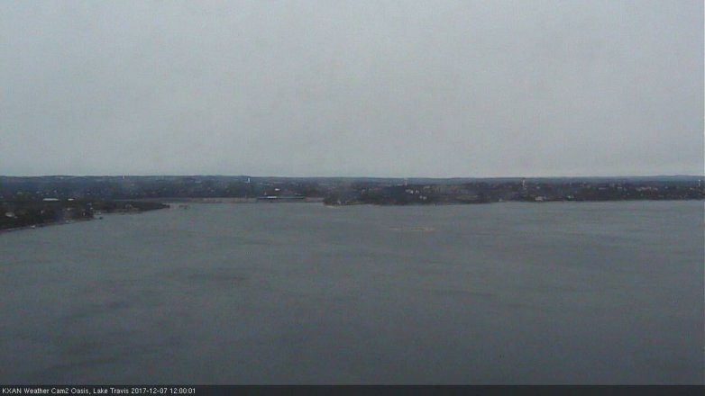 Lake Travis webcam, December 7, 2017 11:15 AM CT