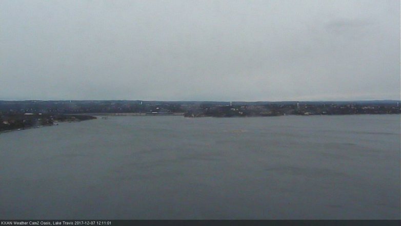 Lake Travis webcam, December 7, 2017 11:40 AM CT