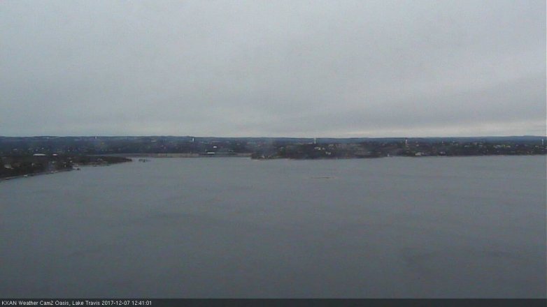 Lake Travis webcam, December 7, 2017 11:50 AM CT